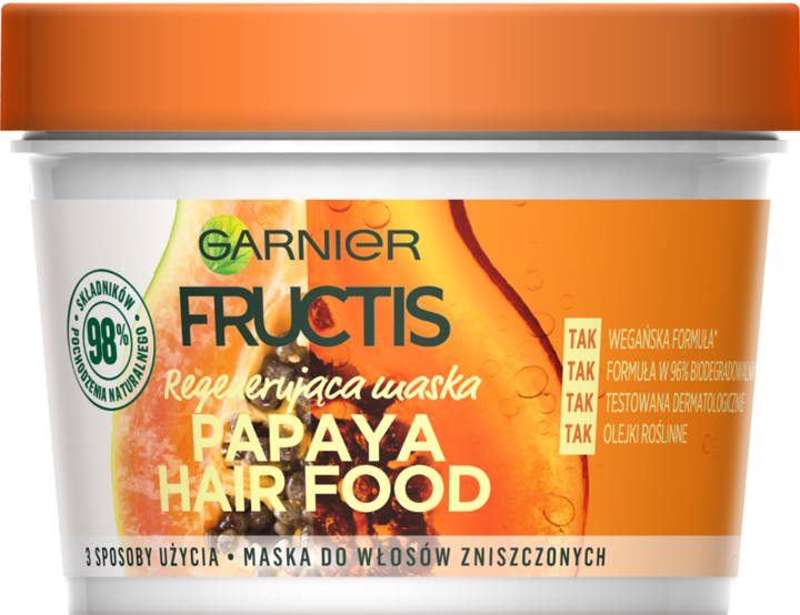 garnier fructis papaya hair food maska do włosów zniszczonych rossman