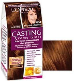 loreal casting creme gloss szampon koloryzujący bursztynowy blond 834