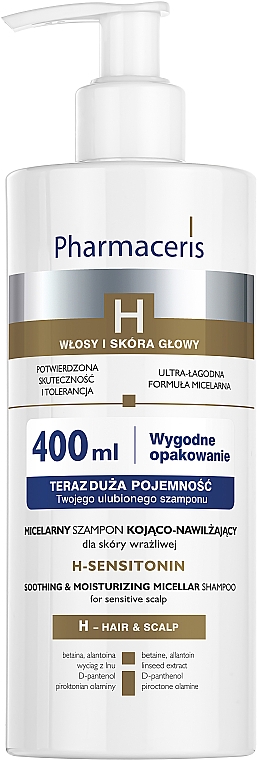 micelarny szampon kojąco-nawilżający do skóry wrażliwej