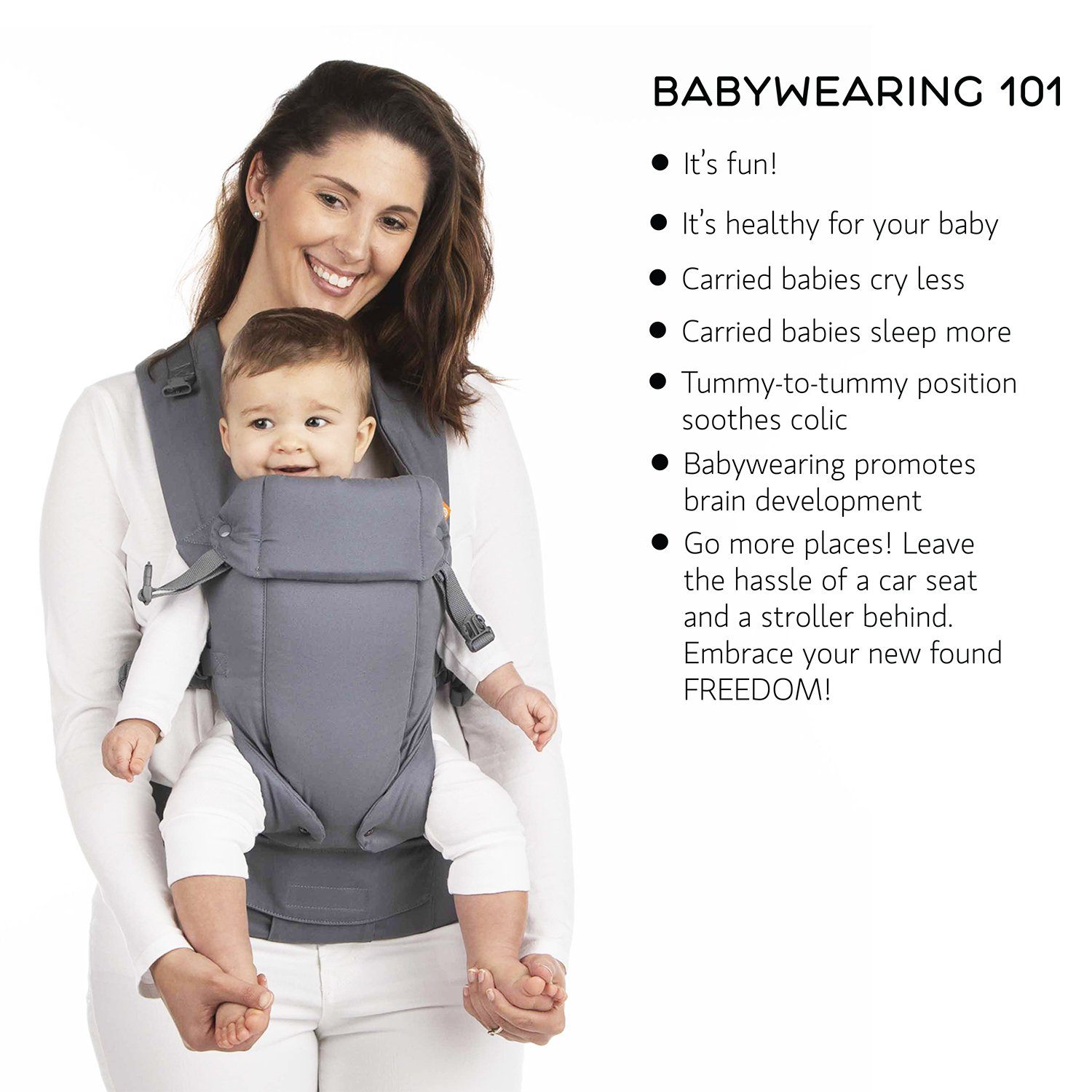 Beco Gemini Cool dark grey Ergonomic carriers for babies