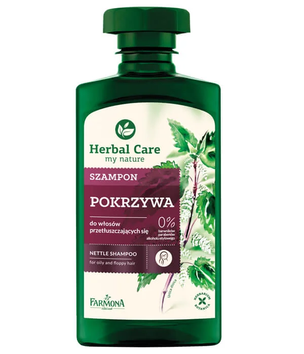 armona herbal care szampon z pokrzywą do włosów przetłuszczających się