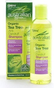 szampon z olejkiem z liści drzewa herbacianego australian tea tree