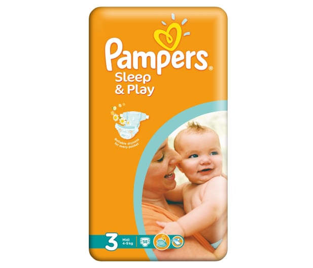 pampersy pampers 4 pomaranczowe