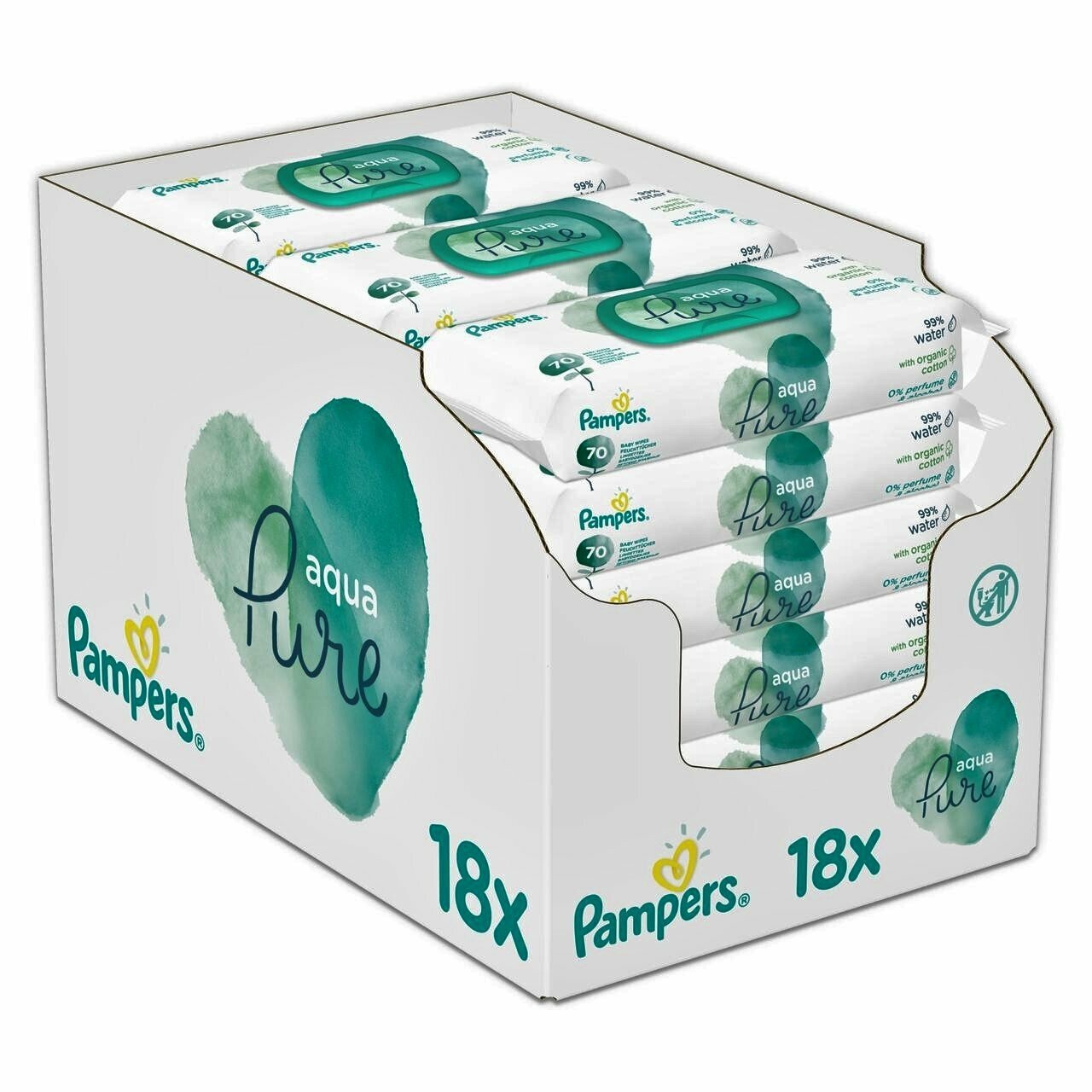 pampers aqua pure 14x48 ks