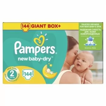 pieluchy pampers baby dry 2 144 sztuk