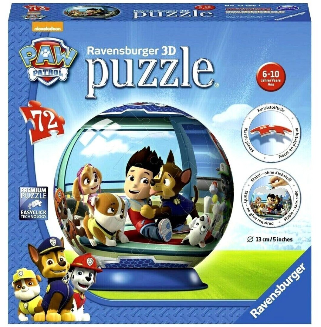 Puzzle 3D Ravensburger 12186 Psi Patrol