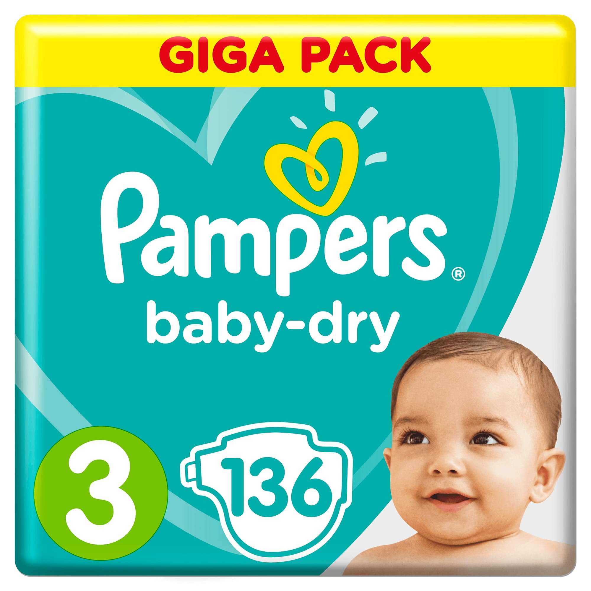 pampers baby dry 3 jakie wymiary