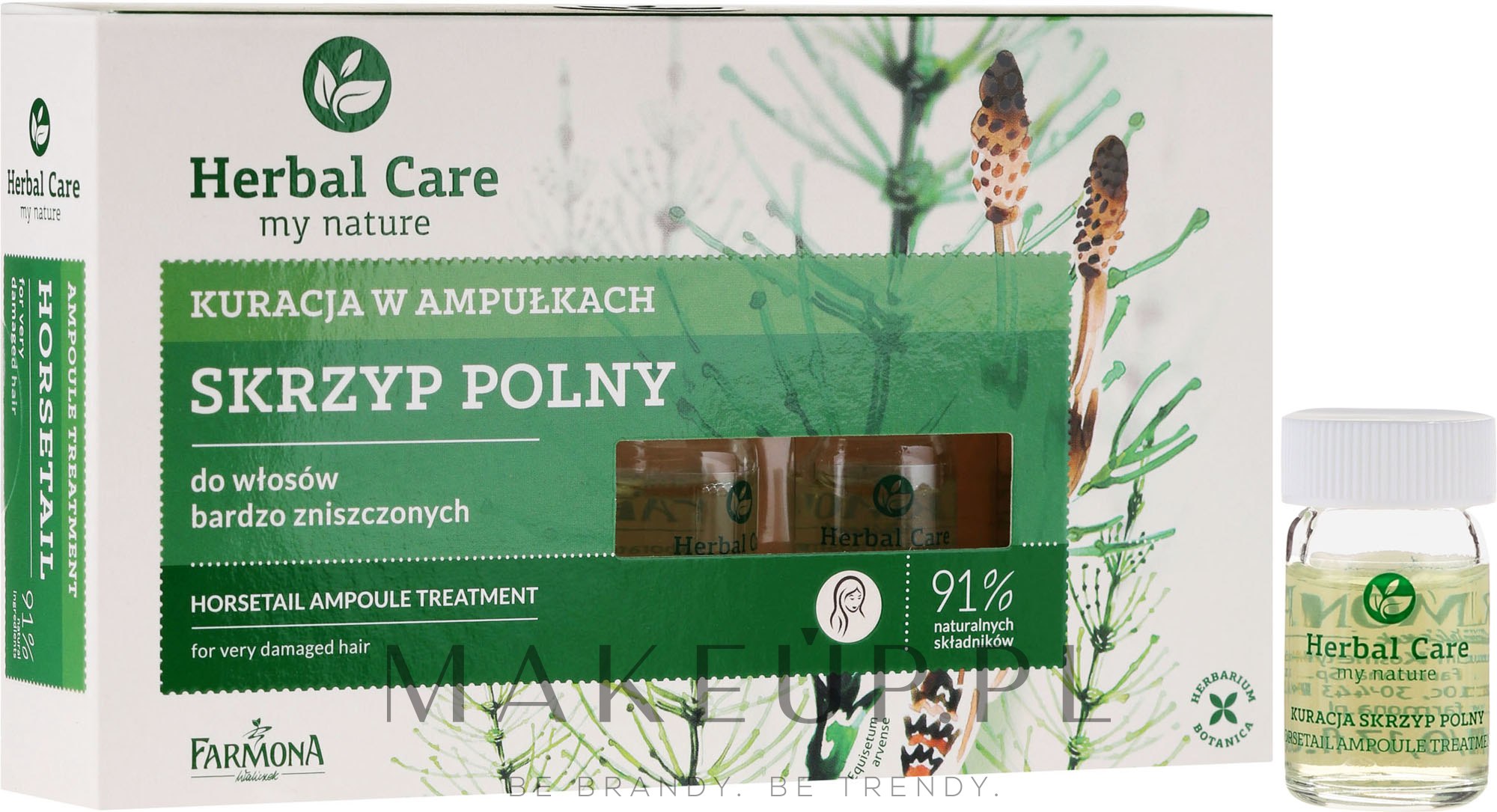 farmonaherbal care szampon do włosów bardzo zniszczonych skrzyp polny