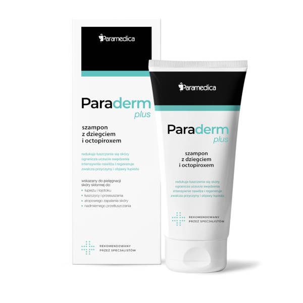 paraderm plus szampon z dziegciem sosnowym i octopiroxem