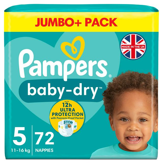 pampers baby dry 5 72 sztuki