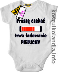 uwaga trwa ładowanie pieluchy