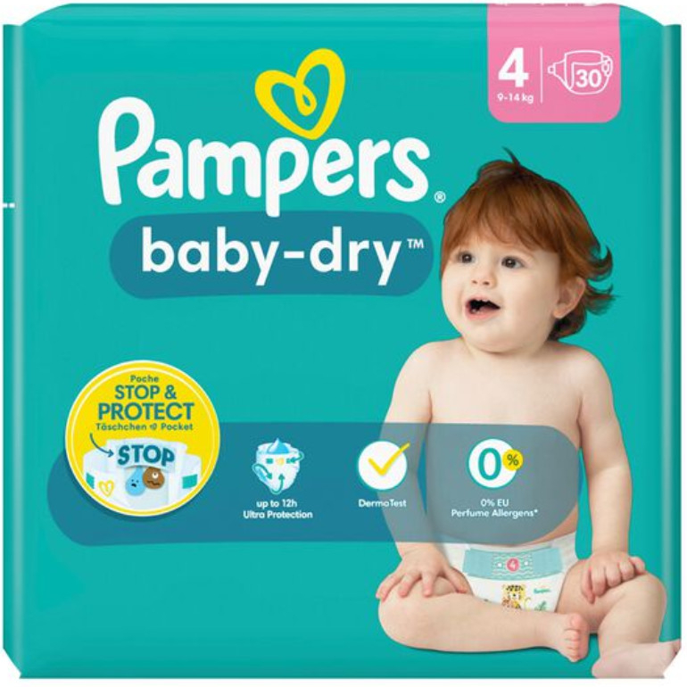 pampers baby dry 4 cena