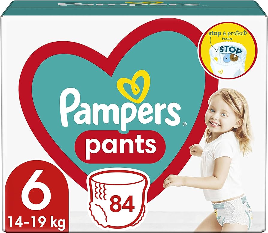 pieluchomajtki pampers 6 opia po polsku