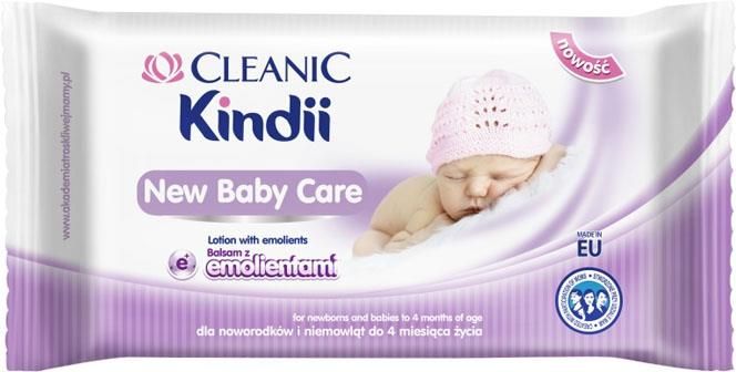 chusteczki nawilżane cleanic kindii new baby care