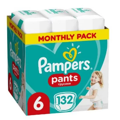 pampers pieluchomajtki active baby pants 6 132szt