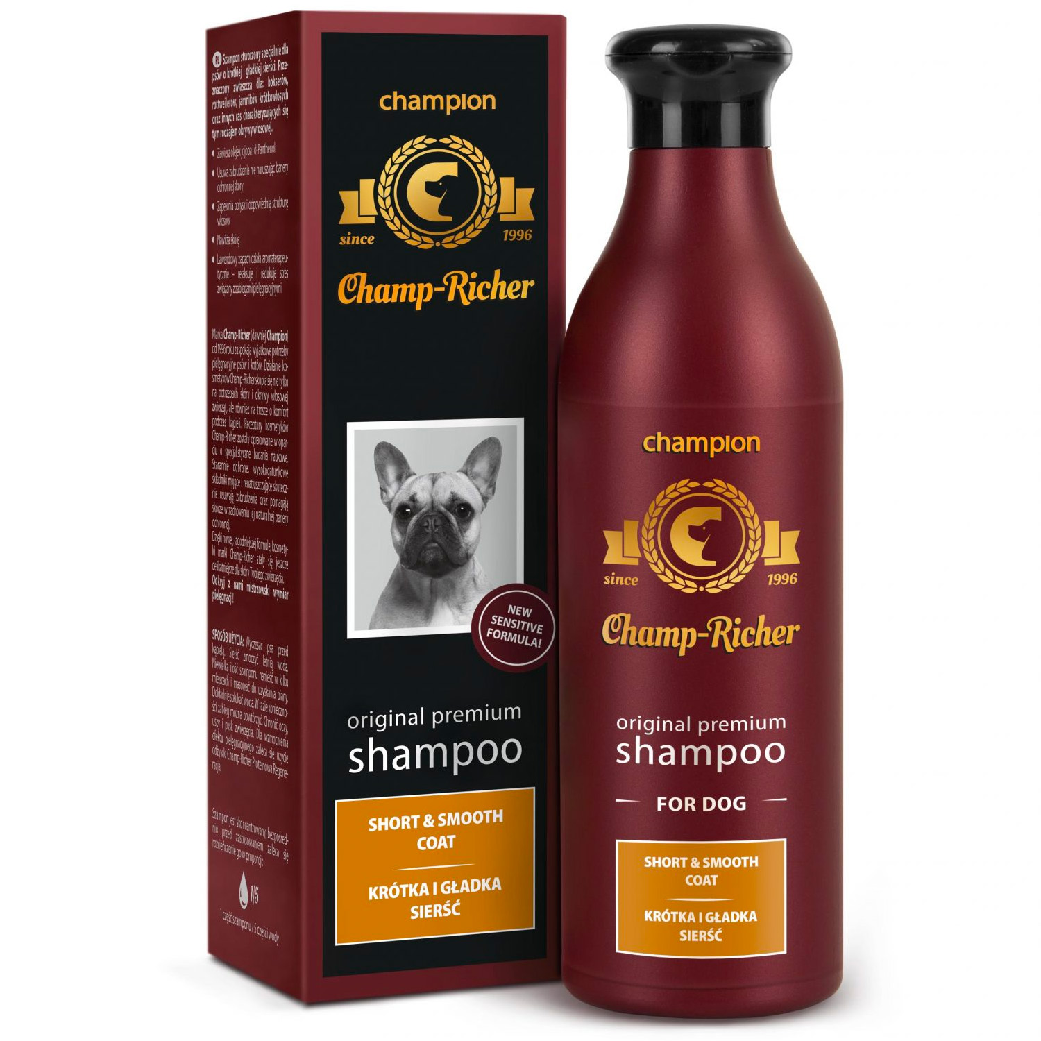 champ-richer szampon psy o sierści krótkiej i gładkiej 250 ml