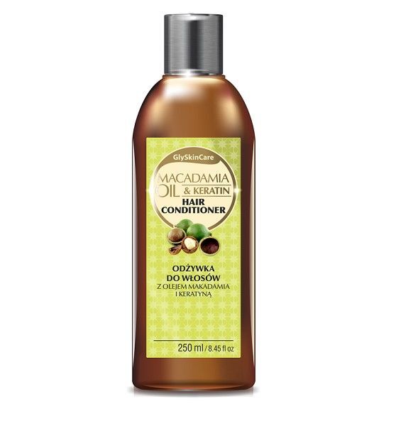 glyskincare macadamia oil odżywka do włosów z organicznym olejem makadamia