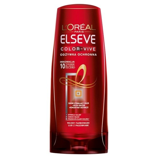 loréal paris elseve color-vive ochronna odżywka do włosów blog