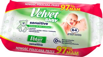 velvet chusteczki nawilżane velvet baby sensitive sklad