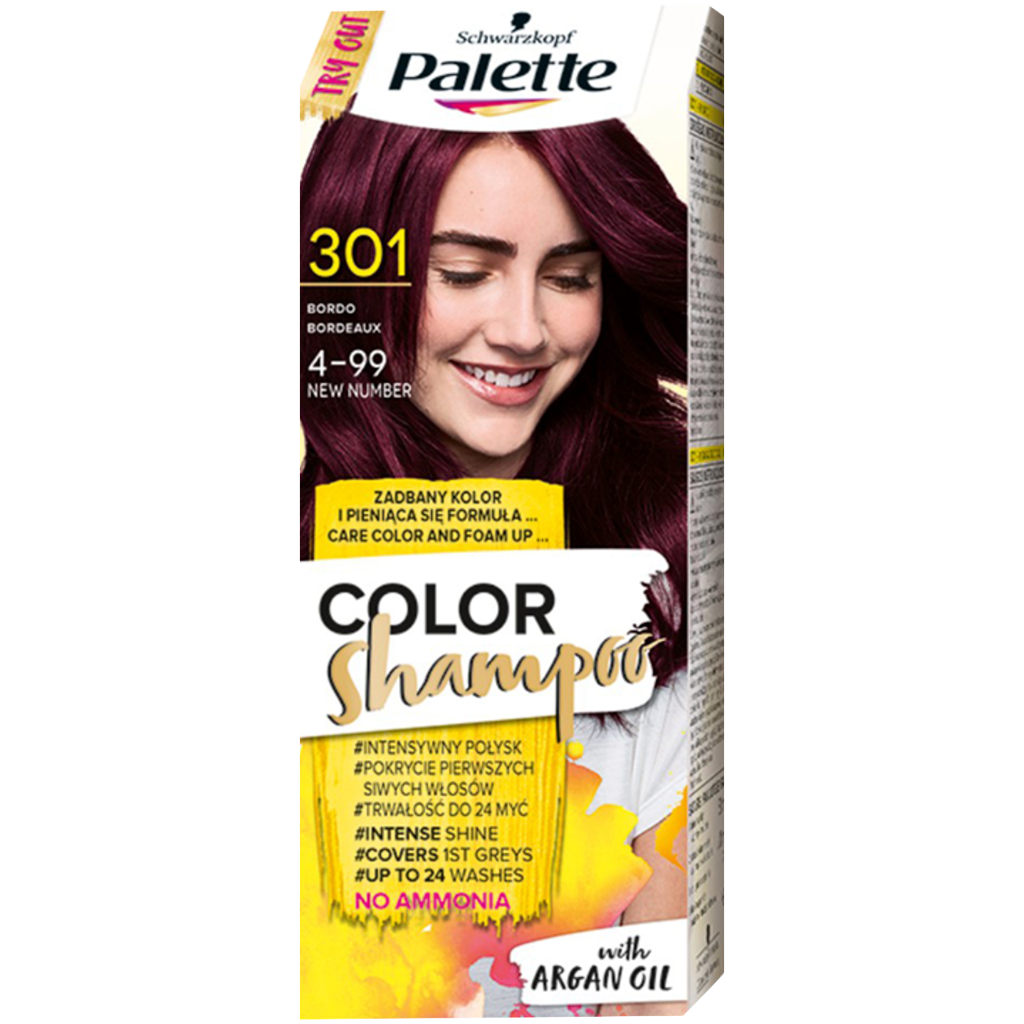 palette color shampoo szampon koloryzującybordo