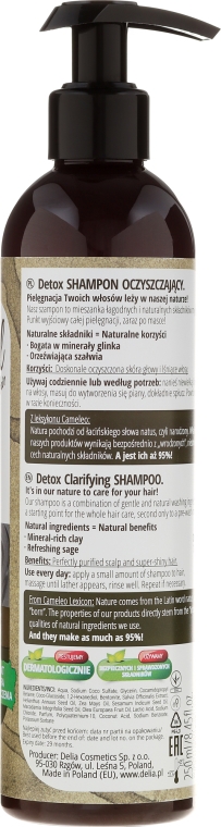 wizaz cameleo natural szampon oczyszczający detox