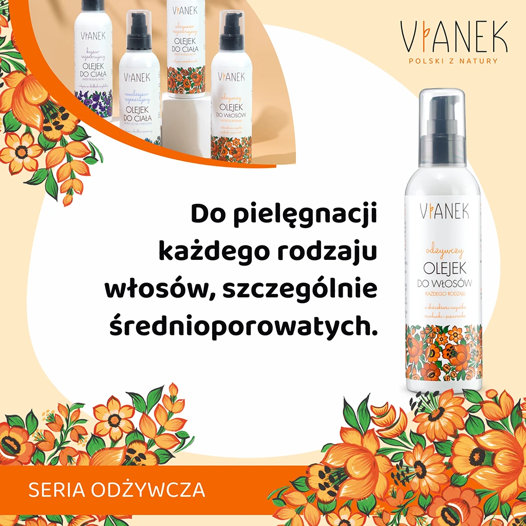 odżywczy olejek do włosów 200ml vianek