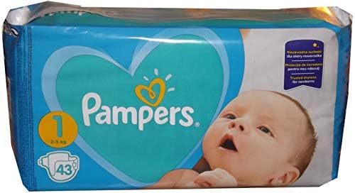 pampers newborn 2 5kg 43 szt