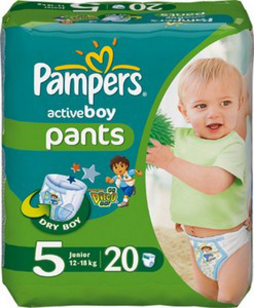 pieluchomajtki pampers 5 active boy