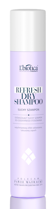 l biotica professional therapy refresh dry shampoo suchy szampon odświeżający