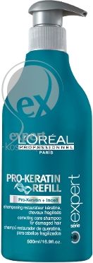 loreal szampon uzupełniający ubytki keratyny pro keratin refill 250ml