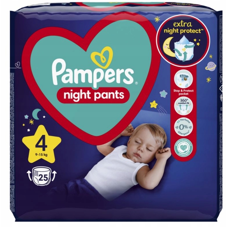 pampers super chłonne na noc