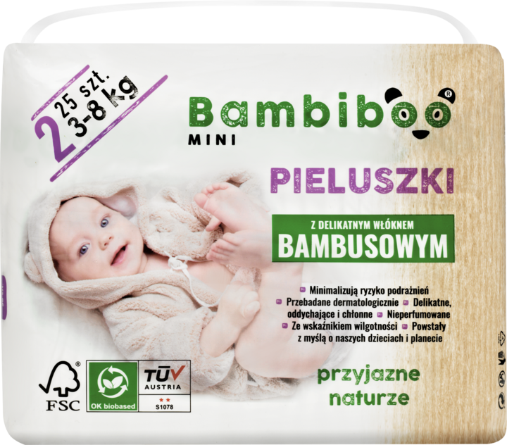 bambiboo rozm 2 pieluchy