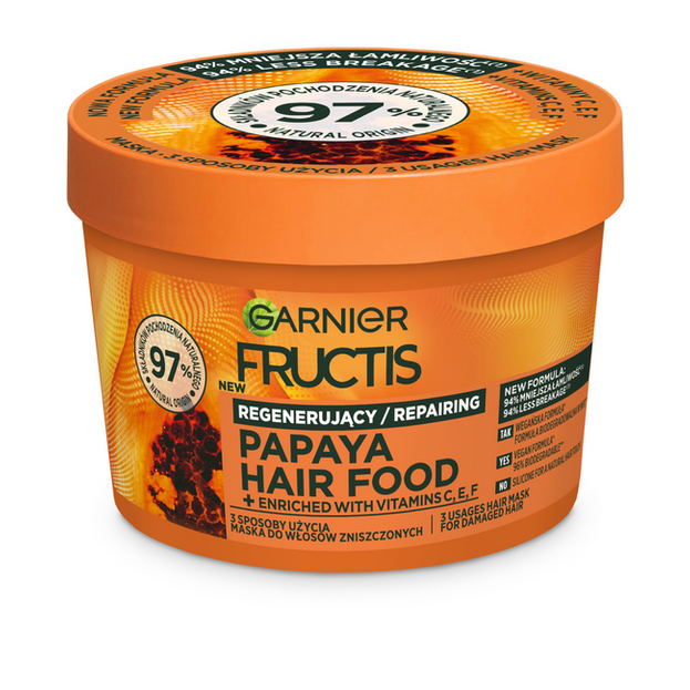 garnier fructis papaya hair food maska do włosów zniszczonych rossman