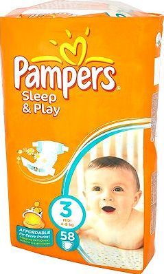 pampers sleep&play 3 midi 58szt