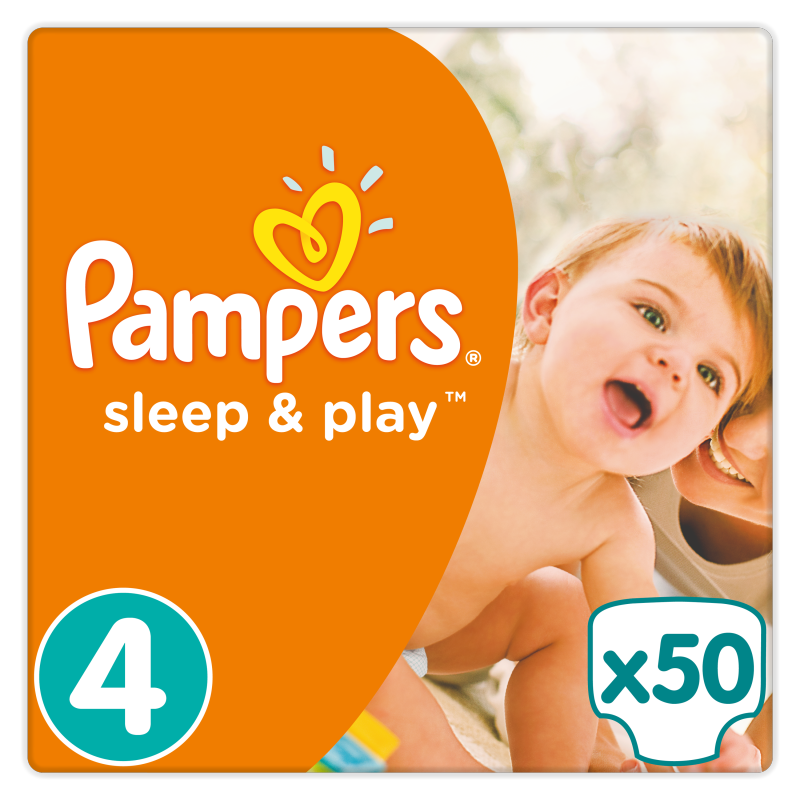 pampers 4 pomarańczowe