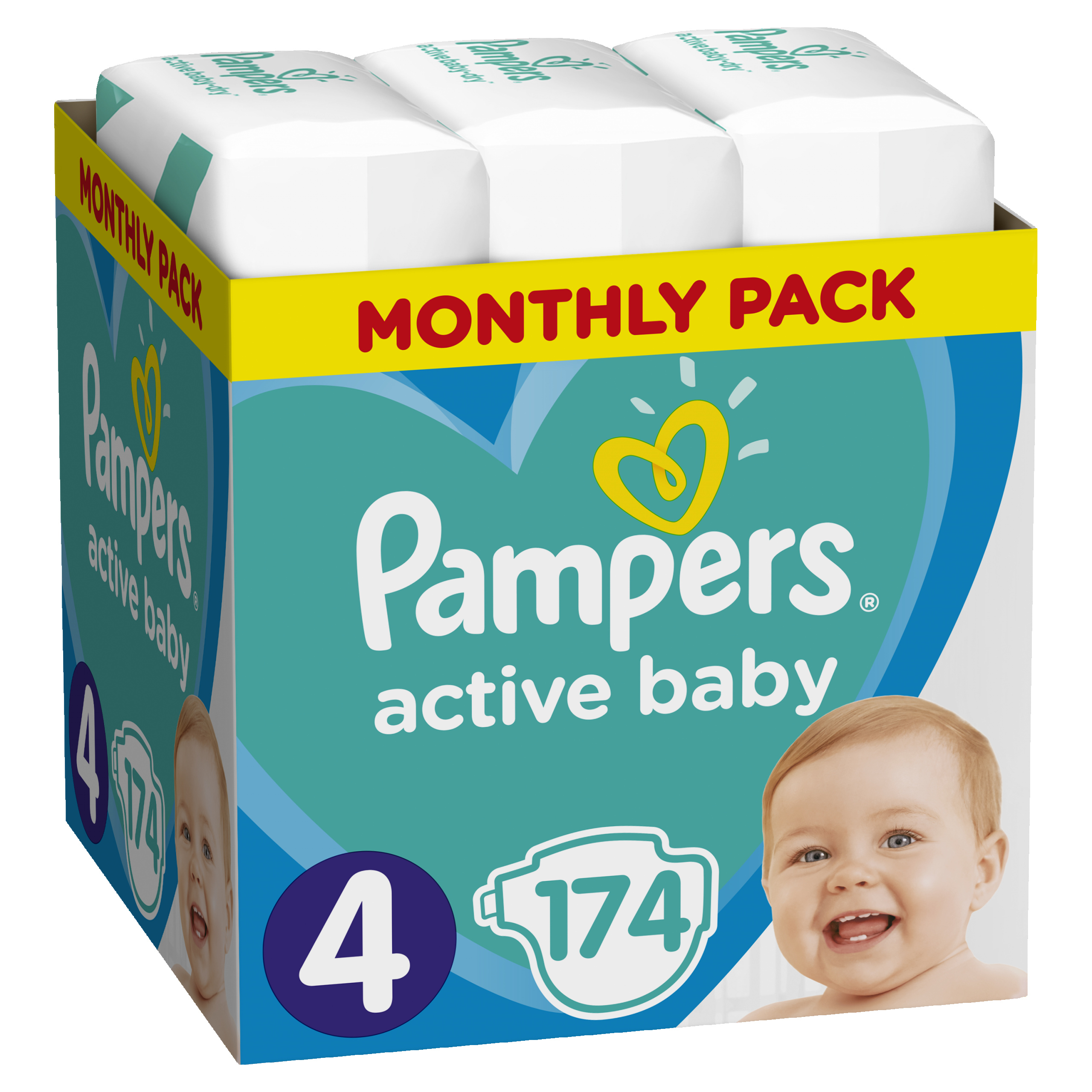 pamper active baby 4 174 szt feedo