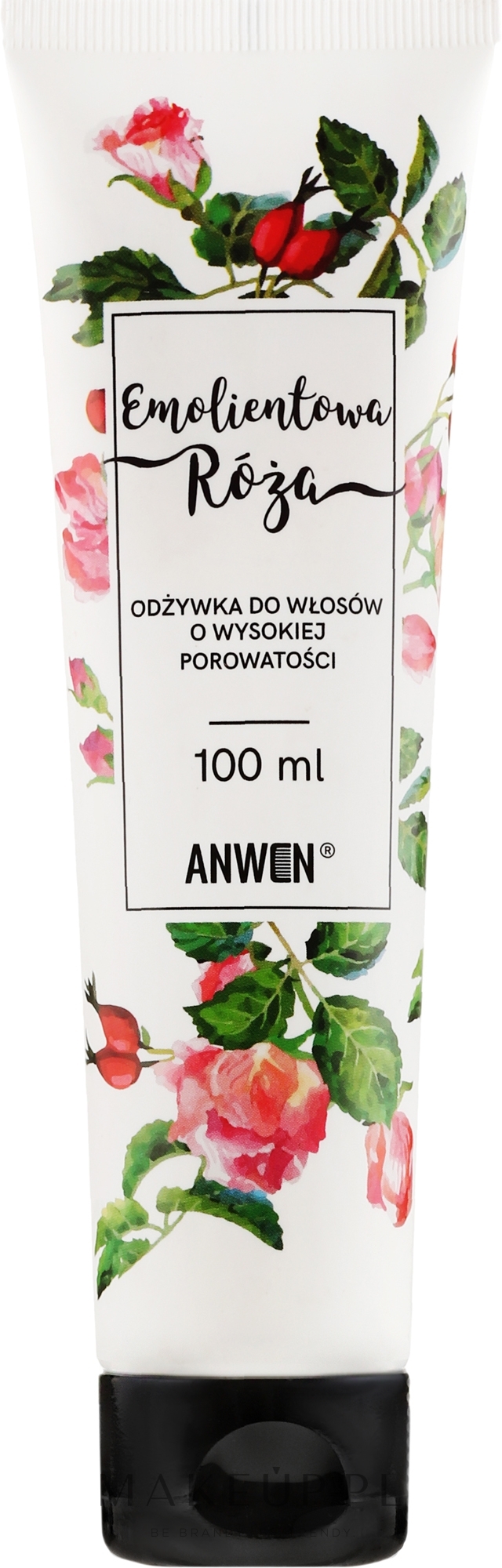 anwen odżywka do włosów o wysokiej porowatości emolientowa róża