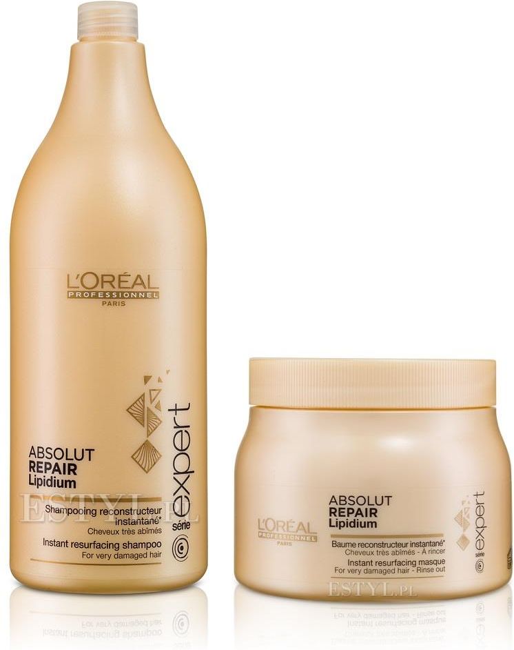 loreal absolut repair lipidium szampon regenerujący włosy uwrażliwione 500ml