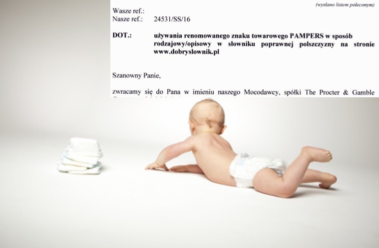 znak towarowy pampers