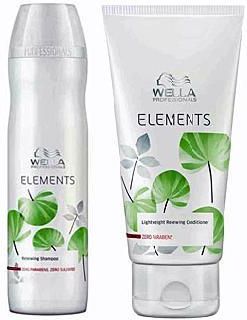 wella elements szampon 250 odżywka 200 zestaw eko