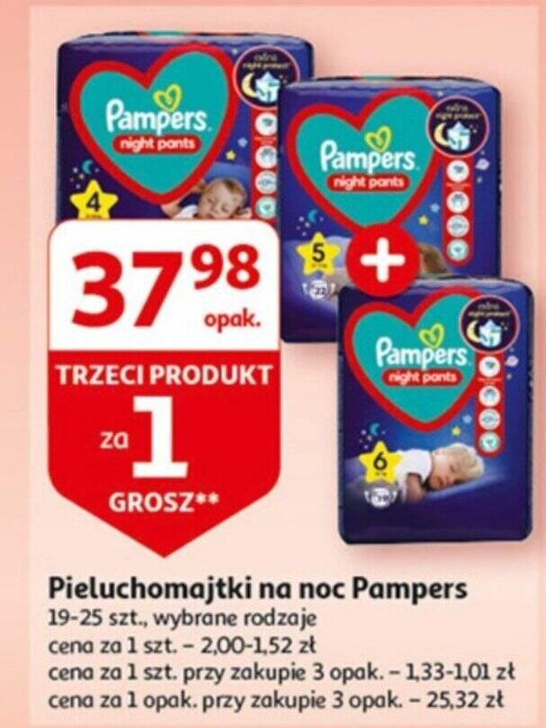 pieluchomajtki pampers 5 auchan