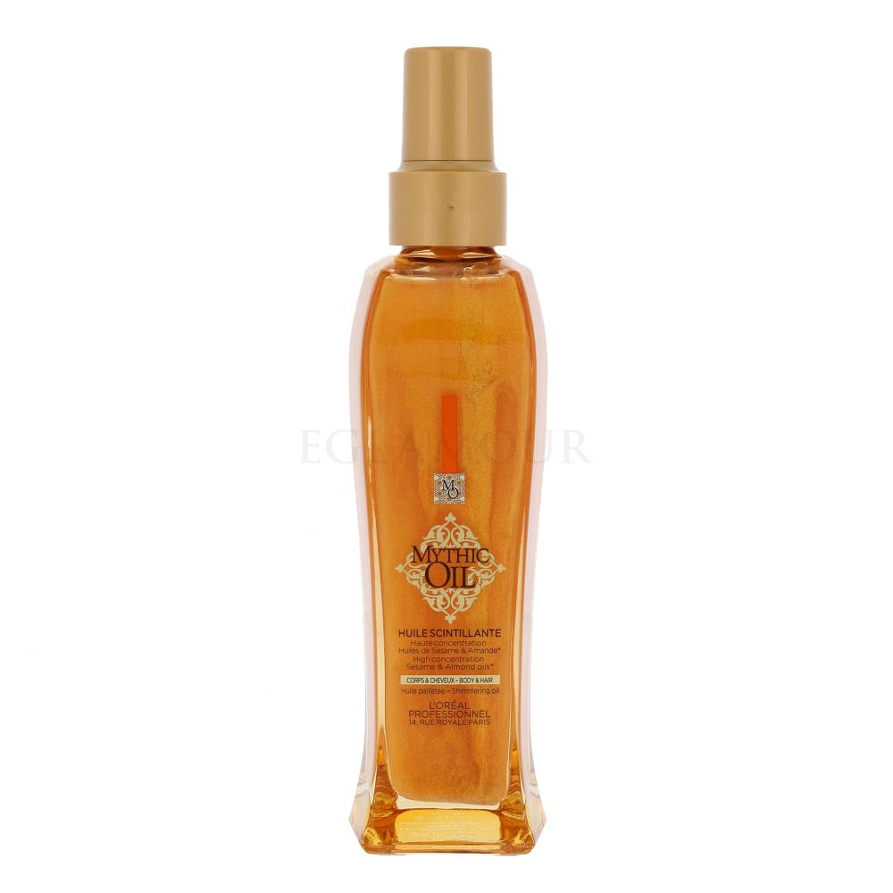 mythic oil shimmering oil rozświetlający olejek do włosów i ciała