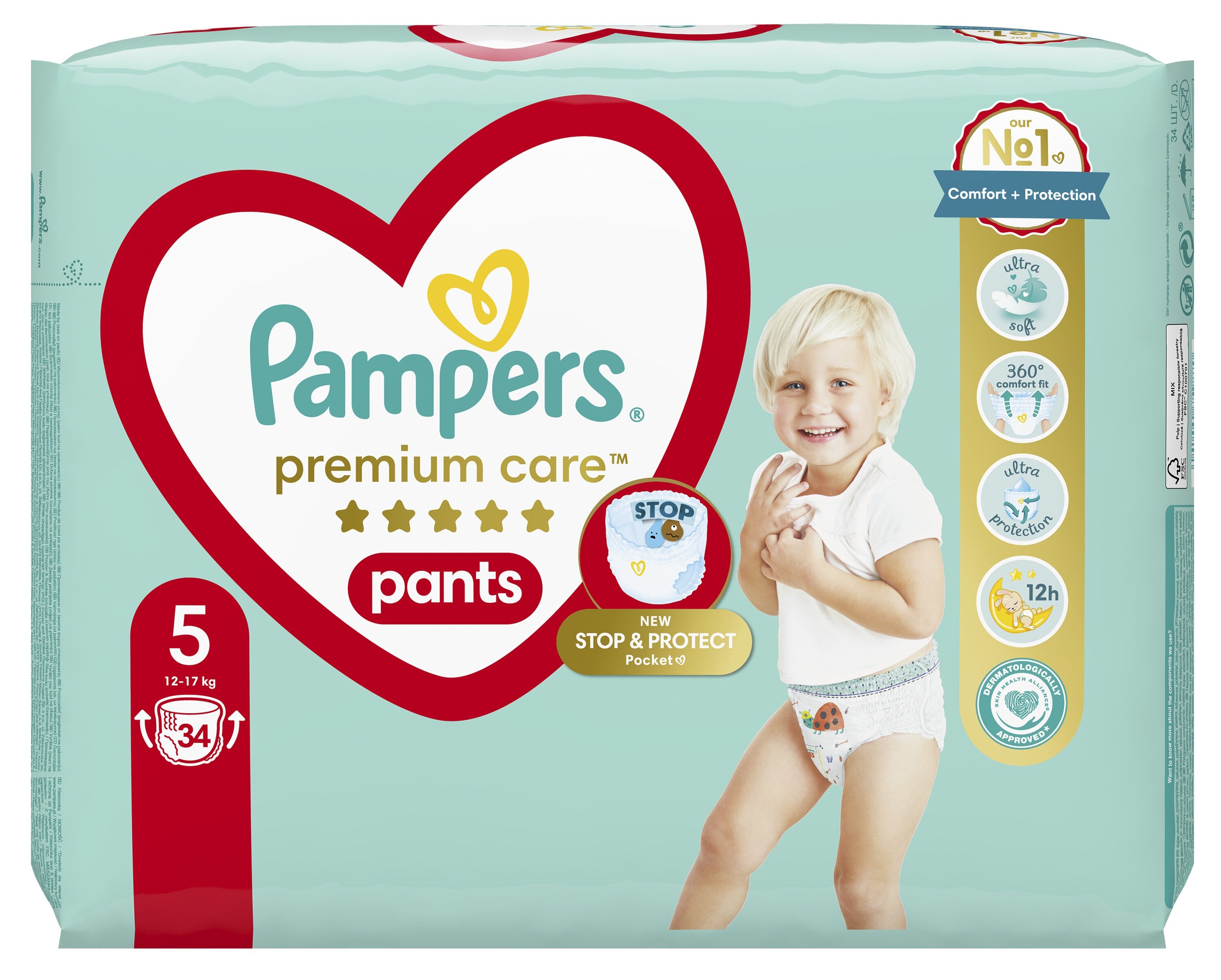 pieluchomajtki pampers premium care pants