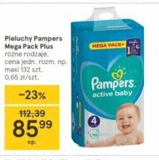 tesko pampers promocja