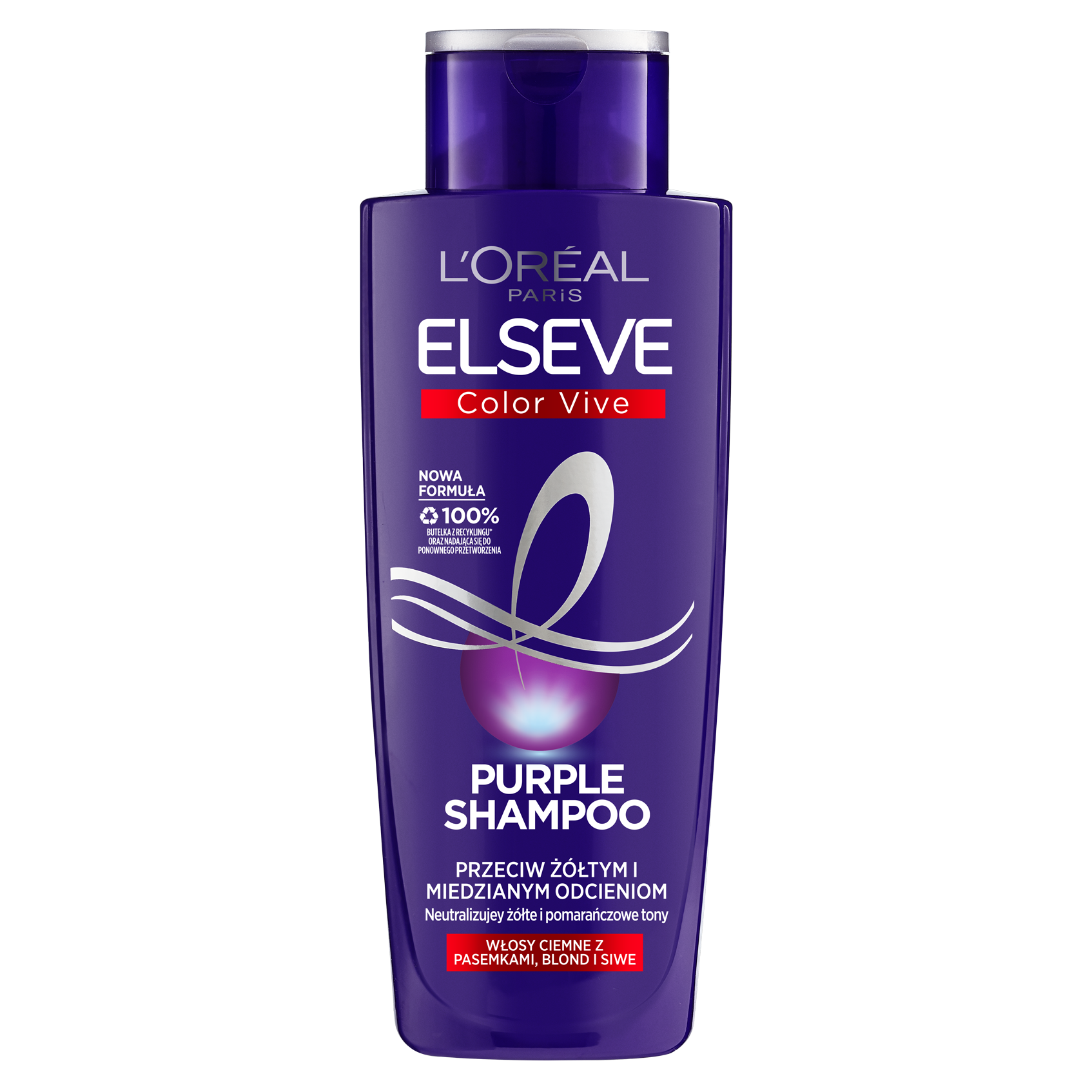 fioletowy szampon do włosów blond loreal