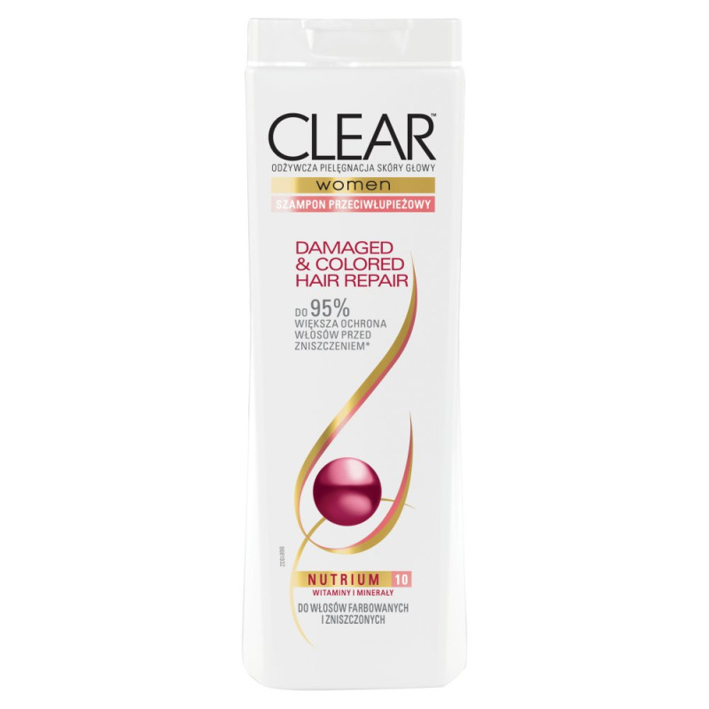 szampon clear damaged & colored hair repair