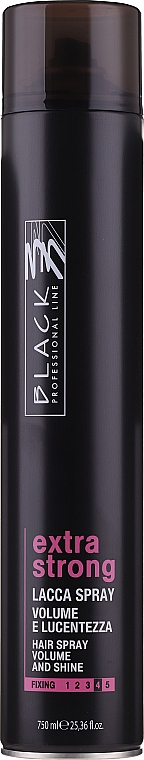 parisienne italia black lakier do włosów extra strong 750 ml