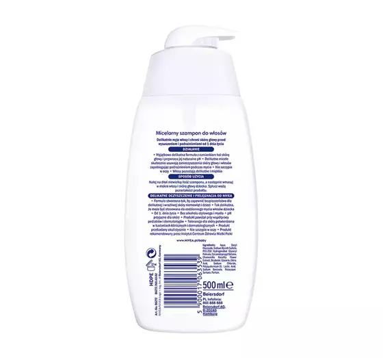 nivea baby szampon miceralny inci