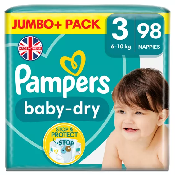 pampers new baby dry 3 box