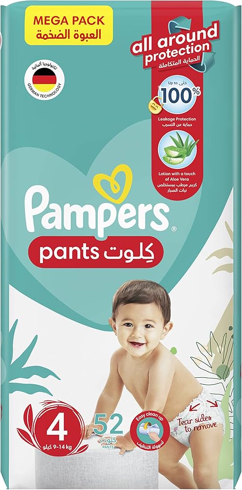 pampers mega paka 94 szt beby-dry pants 4